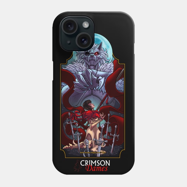 Crimson Dames: Standard Vs. White Wolf Phone Case by Ciel of Studio-Aegis