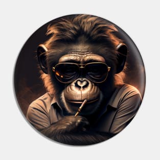 Hunter S Monkey Pin