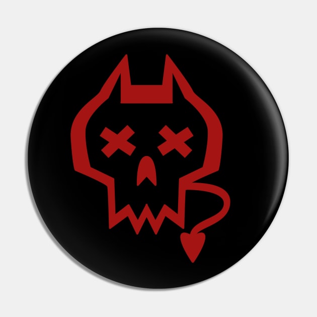 DEVIL'S SKULL VARIANT 3 Pin by droidmonkey