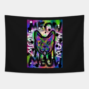 Spray Paint Cat V7 Tapestry