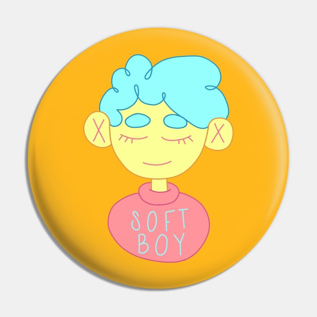 softboy Pin by stickerjock