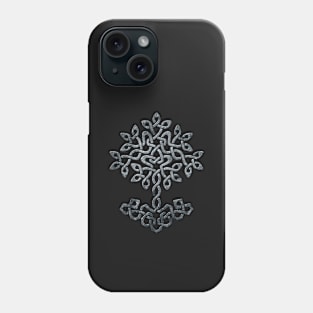 Yggdrasil, silver celtic tree Phone Case