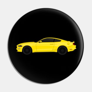 MUSTANG GT YELLOW Pin