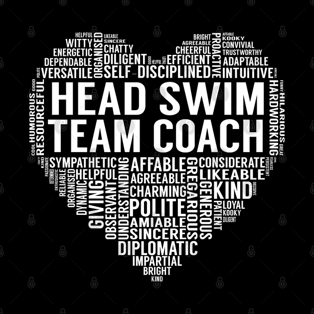 Head Swim Team Coach Heart by LotusTee