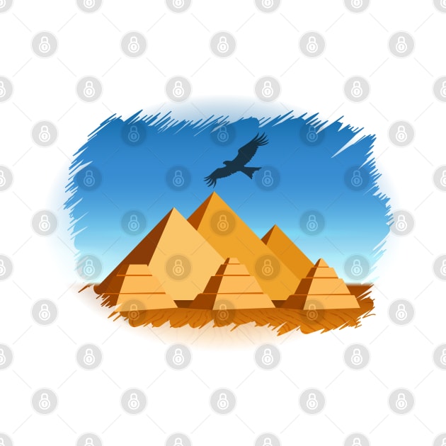 Pyramid  Egypt travel template by devaleta