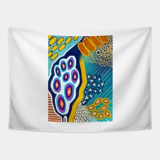 Abstract Underwater Colorful Pattern Design Tapestry