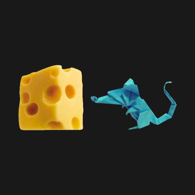 Cheese and origami mouse by Quentin1984