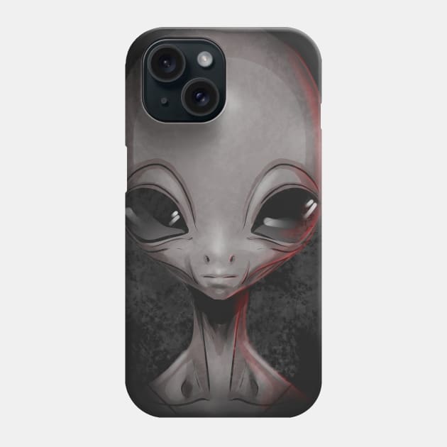 Grey Phone Case by artofkaan