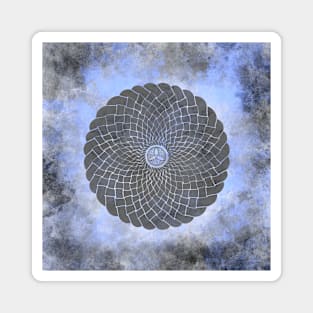 Grey Celtic Knot mandala Magnet