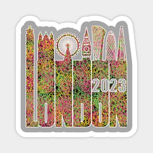 London Skyline 2023 Magnet