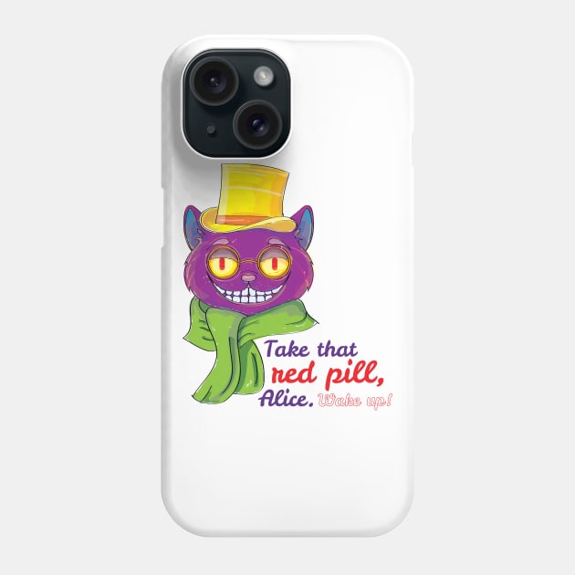 Wake Up, Alice! Phone Case by Marija154