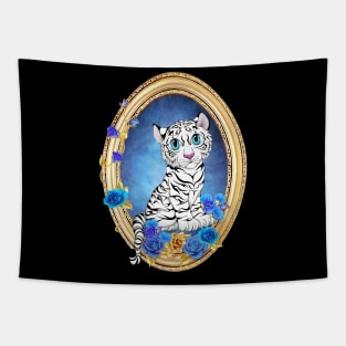 Tiger Rose Tapestry