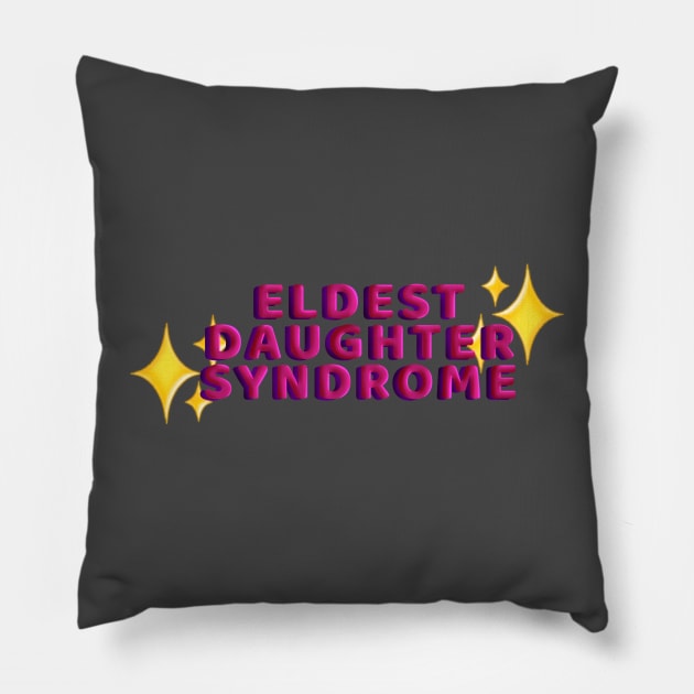 Eldest Daughter Syndrome Pillow by TheHermitCrab