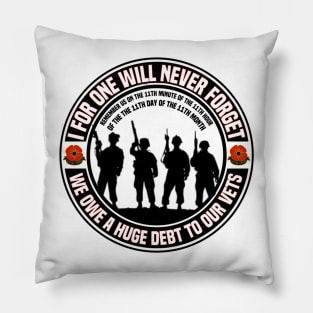 Remembering Our Veterans On Remembrance Day Pillow