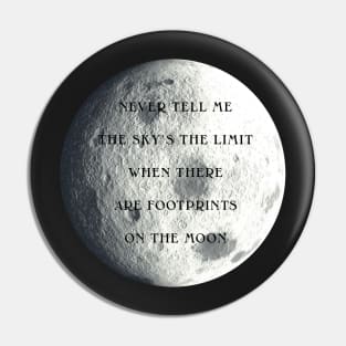 Footprints on the Moon Pin