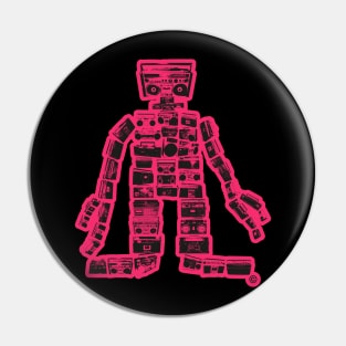 „Boombastic Giant“.  Gigantic Hip Hop Robot. Boombox Monster. Pin