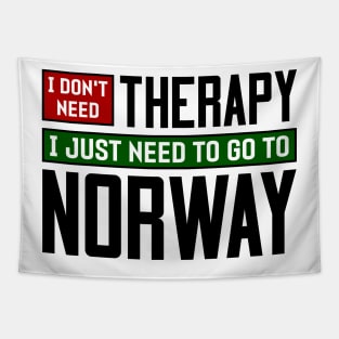 I don't need therapy, I just need to go to Norway Tapestry