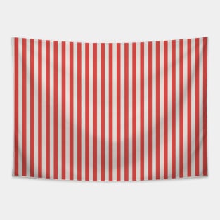 Thin vertical red stripes pattern Tapestry