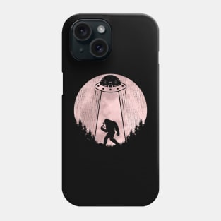 Bigfoot Ufo Abduction - Funny Sasquatch Alien Phone Case