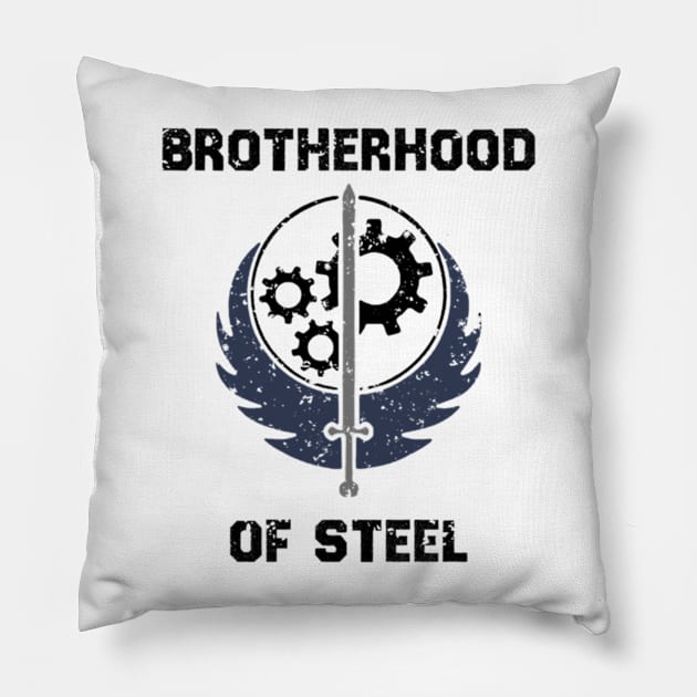 Brotherhood of Steel Pillow by selmaeelsharon