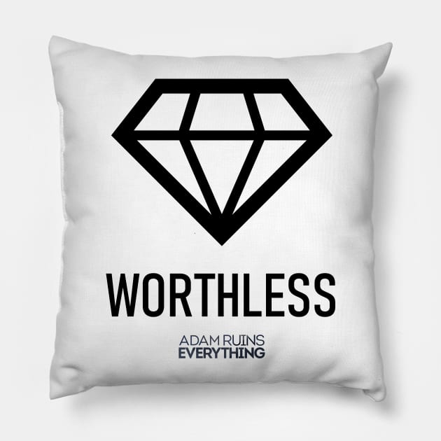 Diamonds Are Worthless Pillow by yayor