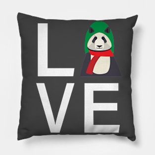 Love panda velentine Pillow