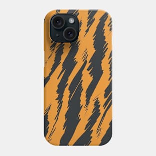 Tiger Pattern, orange, stripes Phone Case