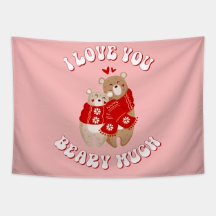 Valentine's Day I Love You Beary Much Be Mine Sweet Love Tapestry