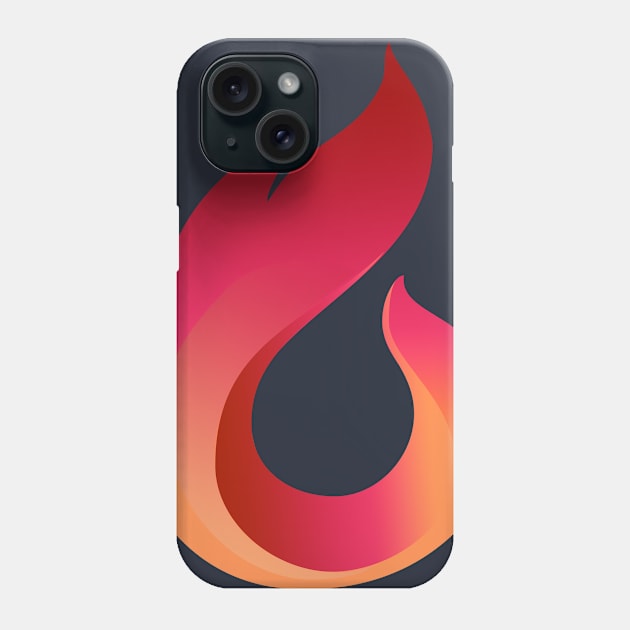 flame Phone Case by graphicganga