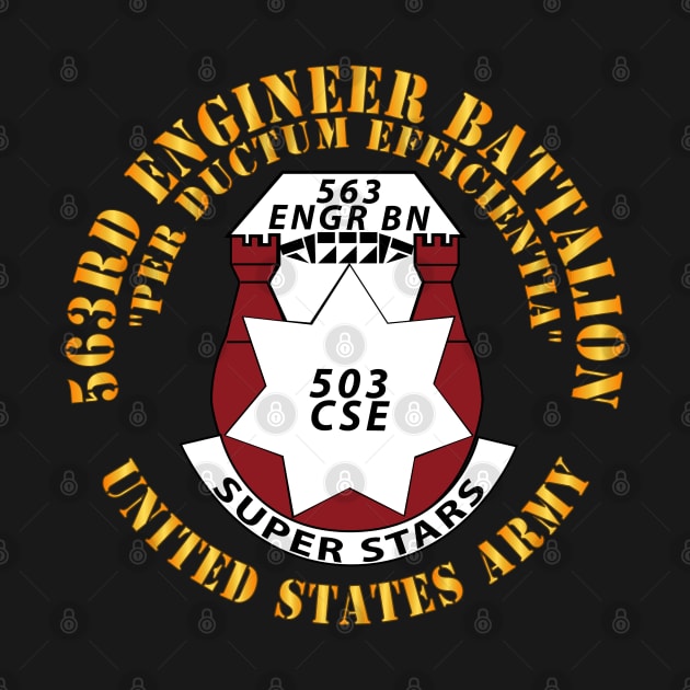563rd Engineer Battalion - DUI - Per Ductum EFFICIENTIA - Superstars X 300 by twix123844