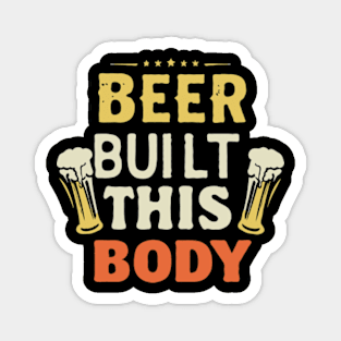 Funny Beer Lover Body Magnet