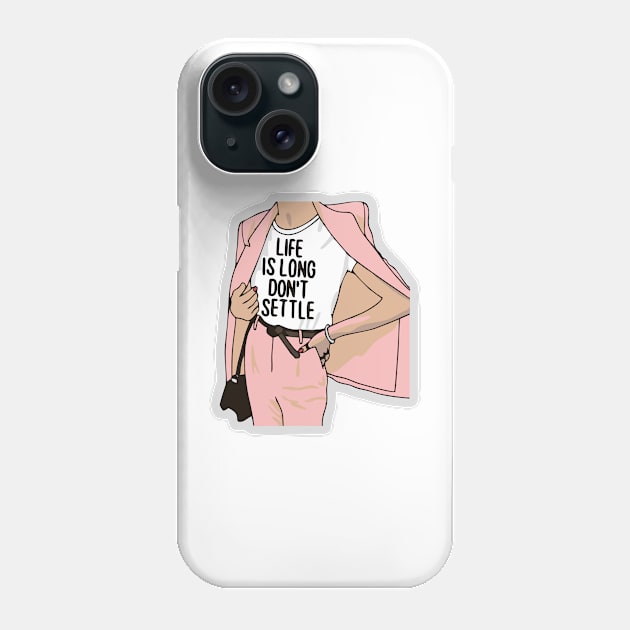 LIFE IS SO LONG Phone Case by mapasakehh