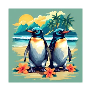 Penguins on a Beach T-Shirt