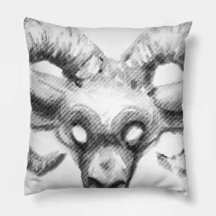 Demonic goat Pillow