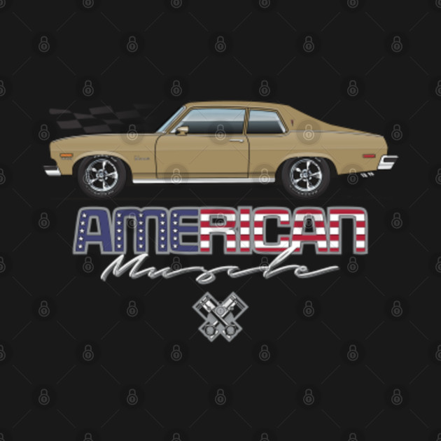 Disover American Muscle-Colonial Gold - 1974 Ventura - T-Shirt