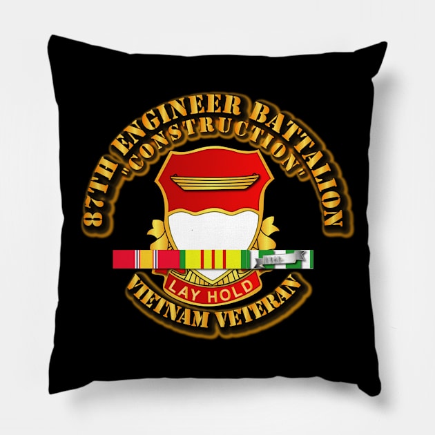 87th Engineer Battalion - Construction - Vietnam Vet Pillow by twix123844