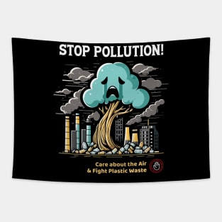 Environmental Warriors Unite: Care about the Air and Fight Plastic Waste with Impactful Art Tapestry