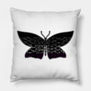 Swirls and Silk - Asexual Flag Pillow