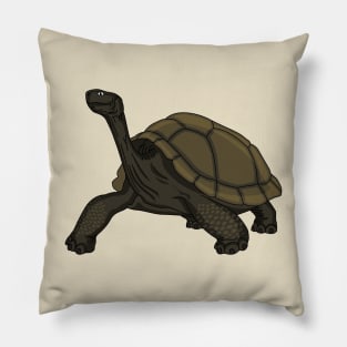 Galapagos land tortoise illustration Pillow