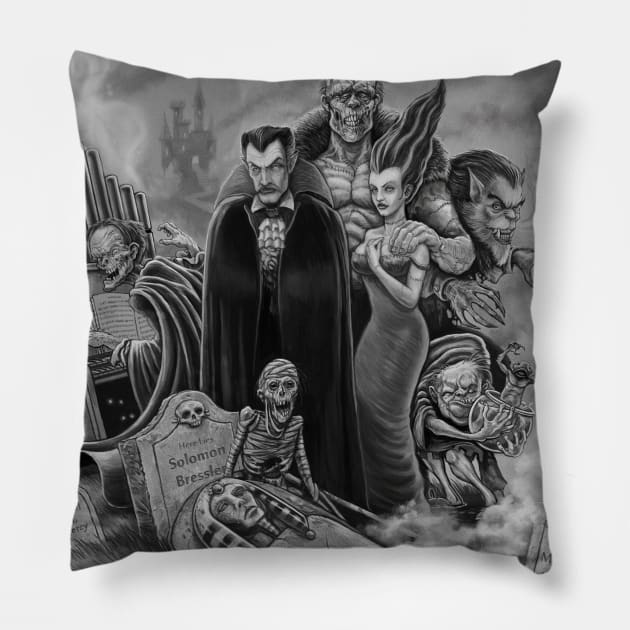 Universally Monstrous Pillow by Ostrander