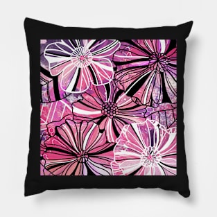 Pinks and Flowers Pillow