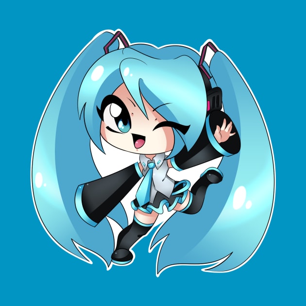 Chibi miku by JinkTheTactician