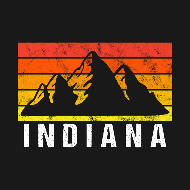 Retro Vintage Indiana USA by JKFDesigns