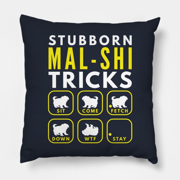 Stubborn Mal-Shi Tricks - Dog Training Pillow by DoggyStyles