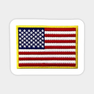 Embroidery American Flag Sticker Magnet