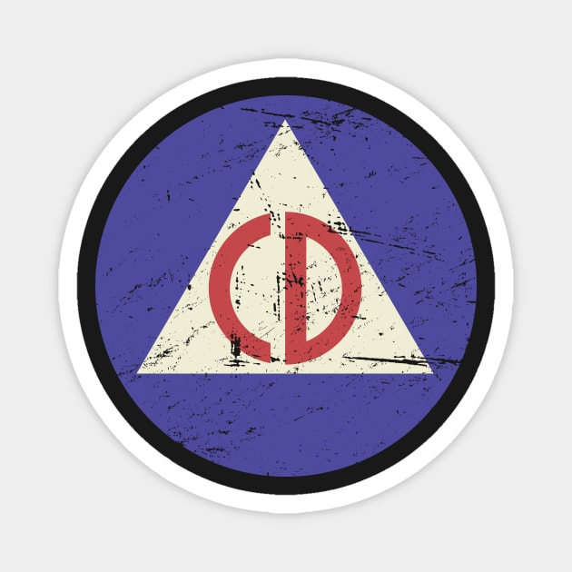 Cold War Civil Defense Fallout Shelter Icon Magnet by MeatMan