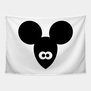 Maus Icon / Mouse / Souris / Ratón / Topo / Rato (Black) Tapestry