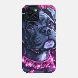 Staffy And Pink Roses Phone Case