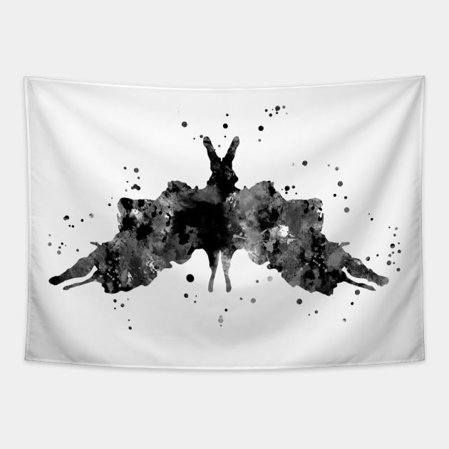 Rorschach card 5 Tapestry by RosaliArt