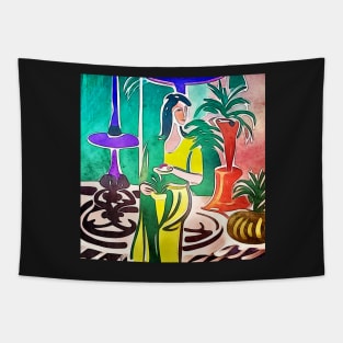 Tea time-Matisse inspired Tapestry